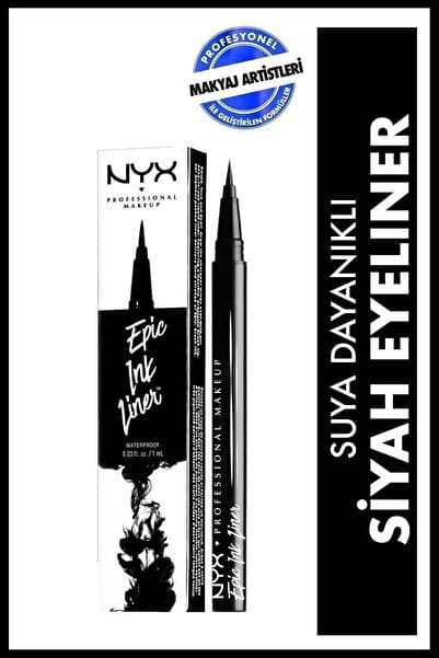 NYX Professional Makeup Suya Dayanıklı Epic Ink Siyah Eyeliner