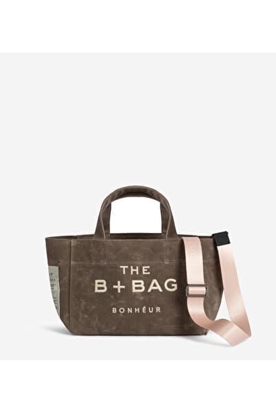 Bonheur Canvas Chocolate Malt Small Tote Bag