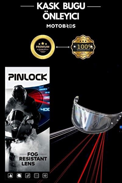 Motobros Ns-14 Kask Buğu Buhar Önleyici Kask Vizörü İçin Pinlock Buğu Önleyici Cam Garantili Anti-Fog