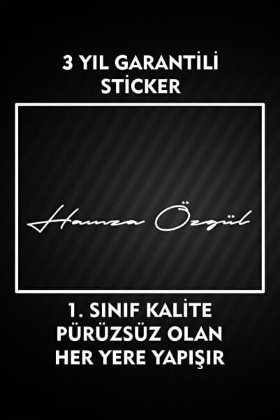 3M Size Özel Kişiye Özel Ad Soyad Imza Sticker 1 Adet / Etiket / Araç Sticker / Araba Sticker