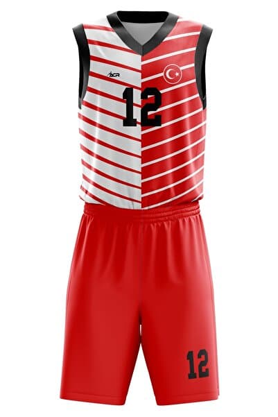 ACR Giyim Tekstil Forma Baskı Basketbol Forması Çam Model - Kişiye Özel Isim Ve Numara Yazılabilir, Dijital Baskı Tasarım