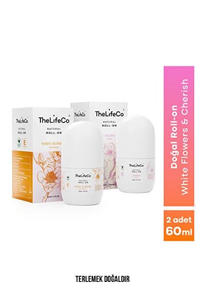 TheLifeCo %100 Doğal Roll-on Deodorant 60 ml x 2 Adet – Kadın & Genç Kız