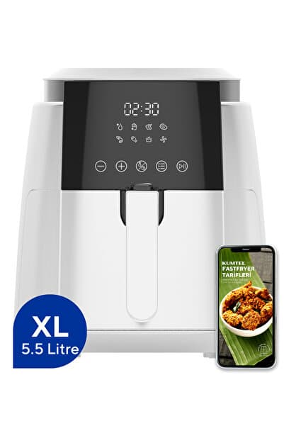 Beyaz XL Digital Fastfryer ( Yağsız Fritöz Airfryer ) HAF-02