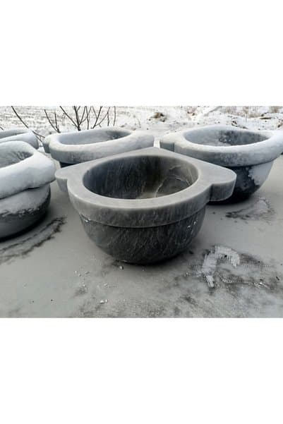 Dkmar AFYON GRİ MERMER KLASİK MODEL KÖŞE KURNA