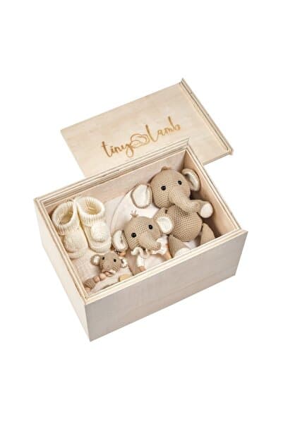 tinylamb Elephant Yenidoğan Organik Bebek Seti | Premium Bebek Hediye Seti