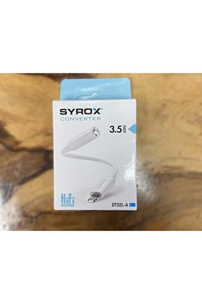 Syrox iPhone Uyumlu Kablolu Kulaklık Çevirici Lightning To Headphone Jack Aux Çevirici