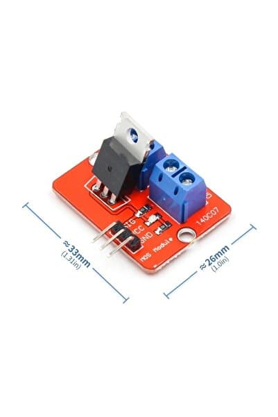 Genel Markalar Irf520 Mosfet Sürücü Kartı Klemens Bağlantı Soketi Ssr Röle Motor Led Lamba Parlaklık Dimmer