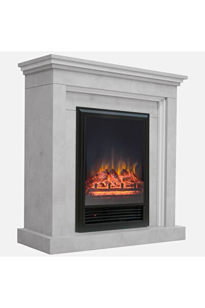 DLC GROUP DLC RETRO GRİ BETON DESEN ÜÇ KATLI 1600W ELEKTRİKLİ ŞÖMİNE GM2015
