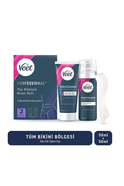 Professional Bikini Bölgesi Tüy Dökücü Krem Seti 50 + 50 ml