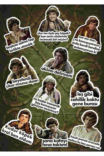 Prens Dizisi Sticker Set Telefon Laptop Notebook Tablet Defter Etiket