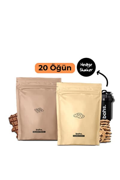Bahs Proteinli Öğün Tozu | 1 Cookies Dream 1 Double Choco | 1 Shaker Hediye