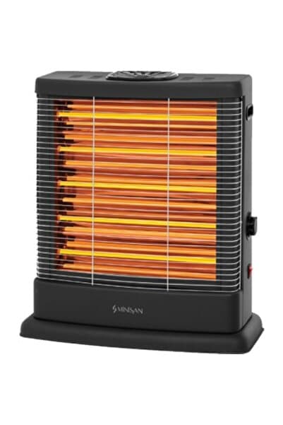 Minisan Ms 2500 Elektrikli Quartz Isıtıcı Şömine Tipi - 2500w ( Siyah Renk )