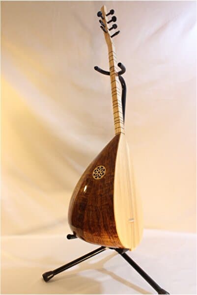 EL YAPIMI Kaliteli Kısa Sap Ceviz Ağacı Bağlama-saz + Ücretsiz Kılıf