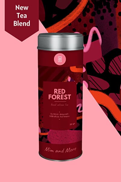 Mim and More Red Forest Tea - Kırmızı Meyveli Hibiskus Çayı 50, gr