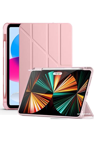 m.tk moveteck Huawei Matepad Se 11'' inç 2024 Kılıf Kalem Bölmeli Katlanabilir Uyku Modlu Yumuşak Silikon Kapak