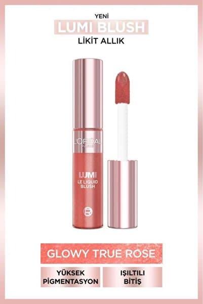 L'Oreal Paris Lumi Blush Likit Allık – 630 Glowy True Rose