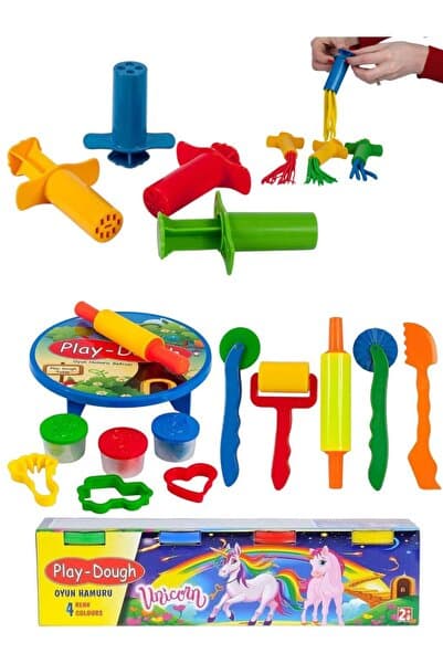 BYCEGU 4 HAMUR SETİ 1 ARADA MEGA SET 4LÜ HAMUR SETİ 5Lİ SİLİNDİR HAMUR SETİVE ENJEKTÖR SETİ SOFRA HAMURSETİ