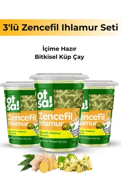 Otsa 3x Zencefil Ve Ihlamur Harmanlı Bitkisel Destek Çayı