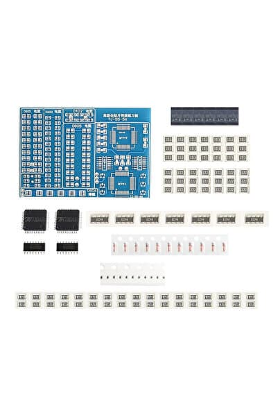 Genel Markalar Smd Lehim Öğrenme Seti 77 Parça Smt Elektronik Eğitim Kiti Deney Pratikleme Kartı Qfp44 Sop16