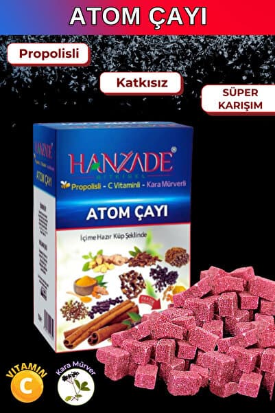 Hanzade Bitkisel Propolisli - C Vitaminli - Kara Mürverli Atom Çayı Kış Çayı 150 gr