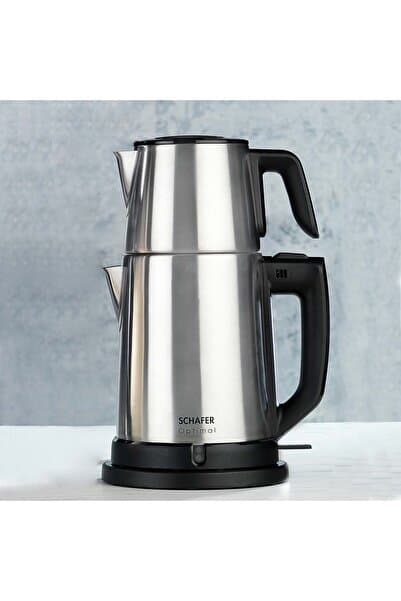 Schafer Optimal Elektrikli Paslanmaz Çay Makinesi-Inox
