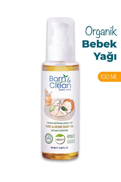 Born and Clean Baby Care Organik Bebek Yağı 100 ml %100 Doğal