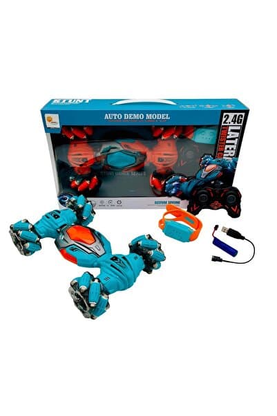 dekan toys Şarjlı El Sensörlü Akrobat Araba, Bilekten Kontrollü Uzaktan Kumandalı Araba Elle Kumandalı Araba