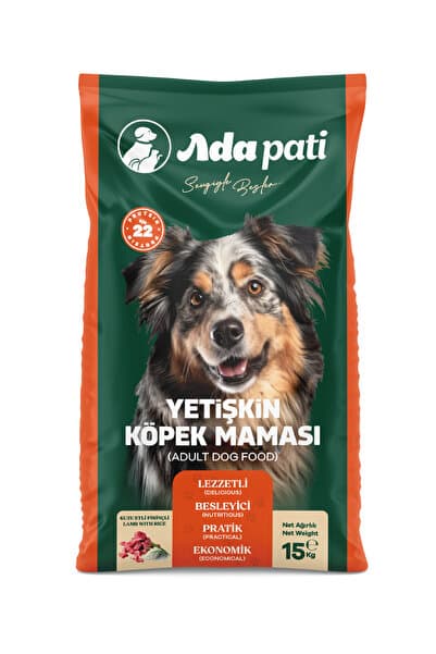 Güçlü Kaslar Için Yüksek Proteinli Kuzu Etli Yetişkin Köpek Maması 15 Kg
