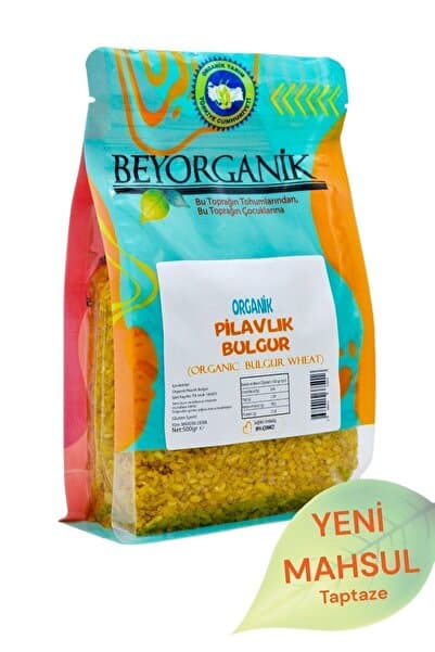 BEYORGANİK ORGANİK Pilavlık Bulgur 500gr (PESTİSİT ve AFLATOKSİN ANALİZLİ)
