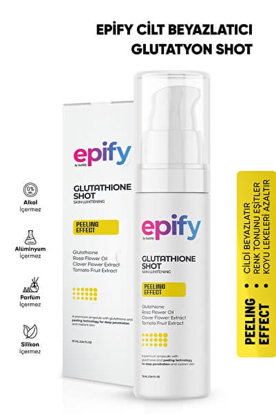 Epify Cilt Beyazlatıcı Peeling Etkili Glutatyon Shot
