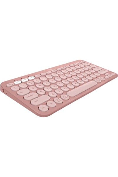logitech Pebble Keys 2 K380s Multi-Device Bluetooth Klavye Uyumlu - Pudra Pembe 920-011861