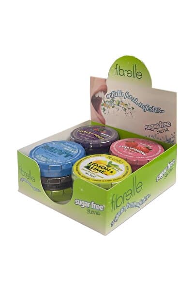 Fibrelle Stevia Lı Şekersiz Şeker 12 Li ( Karışık Nane-limon-çilek-okaliptus-orman mey. - karanfil )