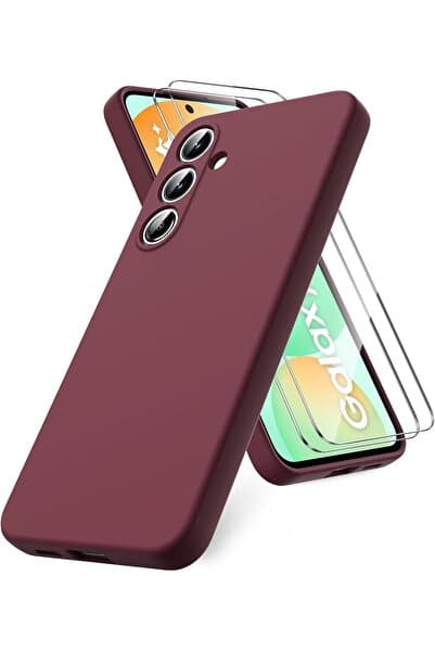Rivor Samsung Galaxy S24 FE Kılıf Kılıf İpeksi Yumuşak Dokulu Renkli Silikon Kapak+Ekran Koruyucu