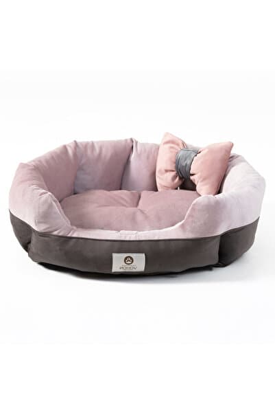 Nohov Elips Deluxe Seri Ultra Soft Yıkanabilir İç Mekan Kedi ve Köpek Yatağı (50*40) Small HEDİYELİ