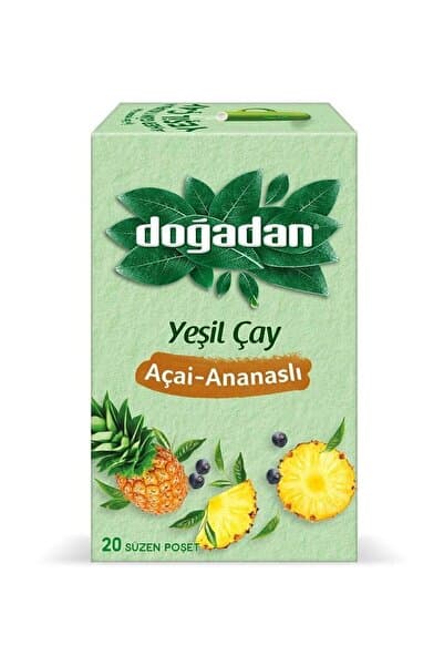 Doğadan Yeşil Çay Açai-Ananaslı 20 Adet