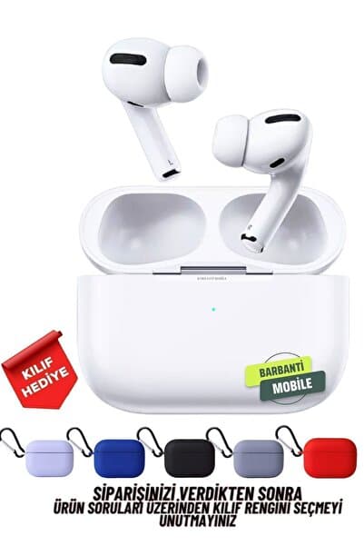 Pro Ios Android Uyumlu Kablosuz Bluetooth Kulaklık Karışık Renk Kılıf Hediyeli