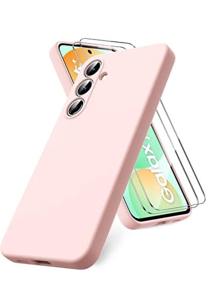 Rivor Samsung Galaxy A25 Kılıf Kamera Korumalı İçi Kadife Mat Lansman Renkli Silikon Kapak+Ekran Koruyucu