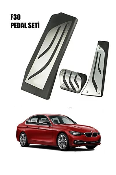 MeyZone Bmw F30 Geçmeli Krom Pedal Seti Otomatik Pedal Takımı