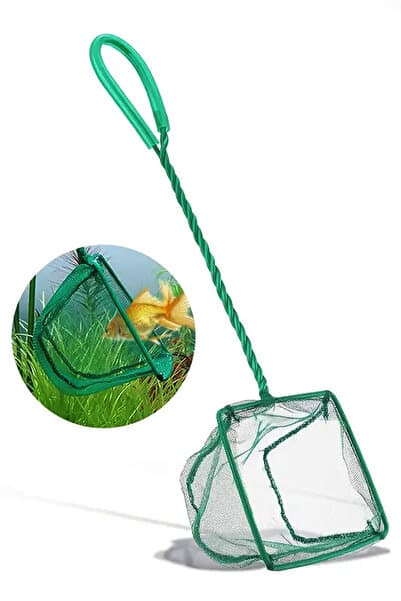 MEZİGARC Mini Akvaryum Kepçesi Balık Yakalama Tel Kepçe 7.5 Cm Kepçe Ölçülü 32cm Boyunda Ergonomik Tasarım