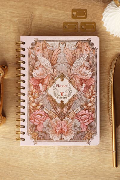 Victoria's Journals A5 Spiralli Süresiz-Motivasyon Sayfalı-Haftalık Planlayıcı Ajanda