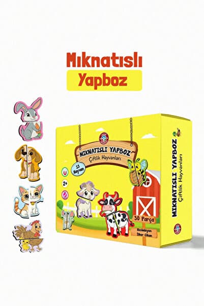 Mıknatıslı Yapboz Çiftlik Hayvanları