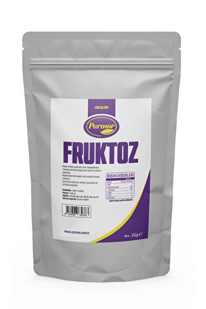 PARMOR Fruktoz Toz Meyve Şekeri 1 kg - Doğal Tatlandırıcı / Reçel Ve Tatlı Yapım Şekeri