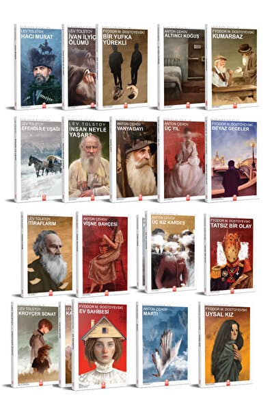 Kızıl Panda Yayınevi Rus Edebiyatı Klasikleri Seti (20 Kitap)