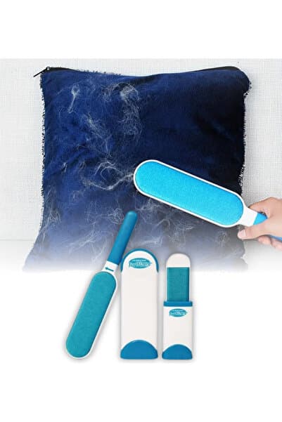 omilife Hazneli Evcil Hayvan Tüy Toplayıcı Set Kedi Köpek Koltuk Halı Kıyafet Fırçası 31 cm