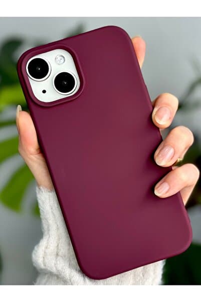 Go Aksesuar Iphone 13 - 14 - 15 Uyumlu Içi Kadife Leke Tutmaz Sıvı Silikon Lansman Kılıf