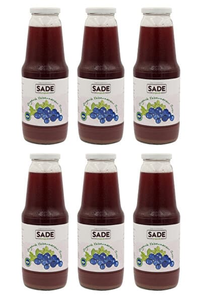 Sade Organik Yaban Mersini Suyu 1000ml 6'lı
