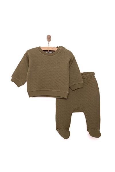 ebebek Hello Baby HelloBaby Yenidoğan Kapitone Sweatshirt-Patikli Alt 2li Takım Unisex