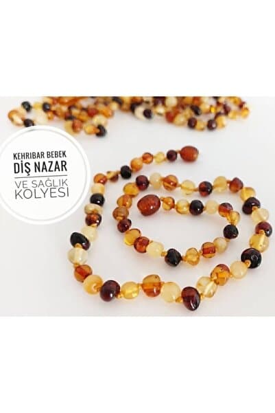 Natural Ambers Orjinal Kehrıbar Bebek Diş Nazar Ve Sağlık Kolye