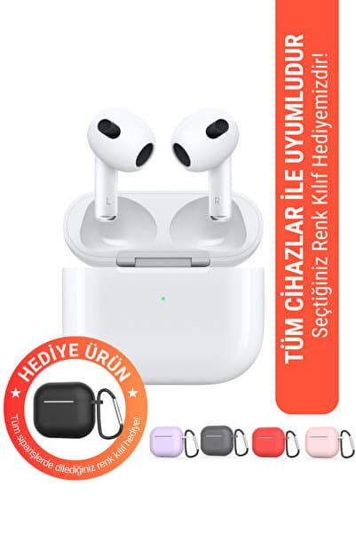 Barbanti Mobile 3. Nesil Pro Beyaz Ios Android Uyumlu Kablosuz Bluetooth Kulaklık Yeni Nesil Karışık Renk Kılıf Hediyeli