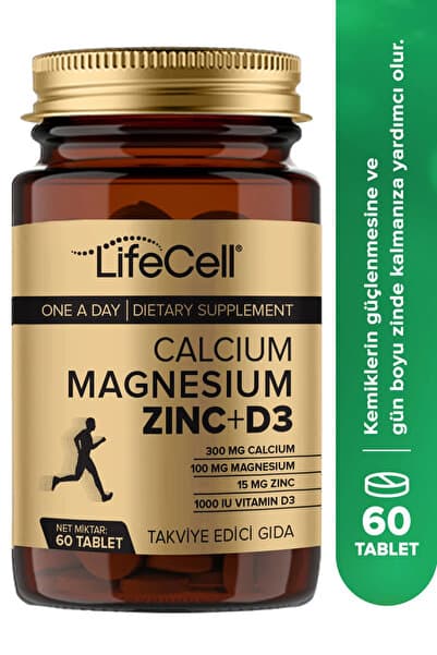 Calcium - Magnesium - Zinc - D3 - (KALSİYUM MAGNEZYUM ÇİNKO VE VİTAMİN D3) Takviye Edici Gıda